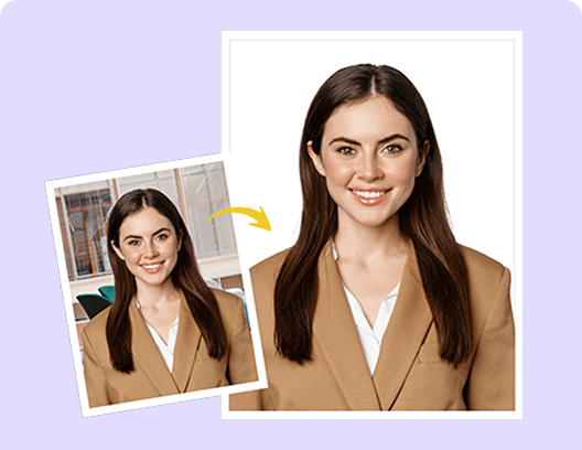 Passport photo background remover