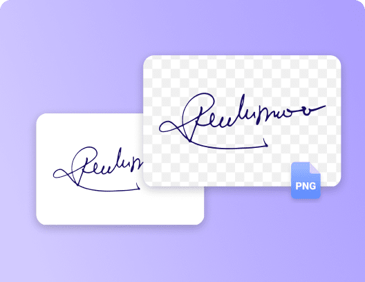 Remove background from signature