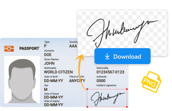 Extrair assinatura de ID