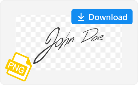 Download transparent signature