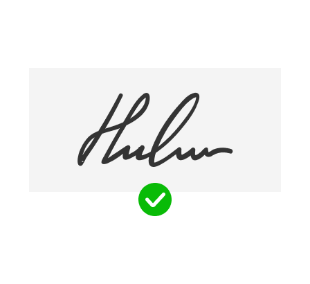 Only one signature