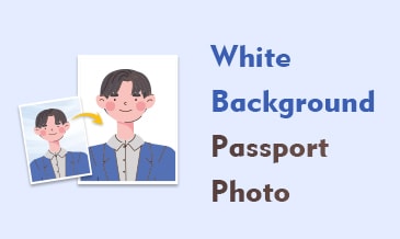 Fotografía de pasaporte con fondo blanco