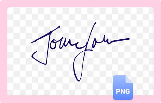 Télécharger la signature PNG sans flou