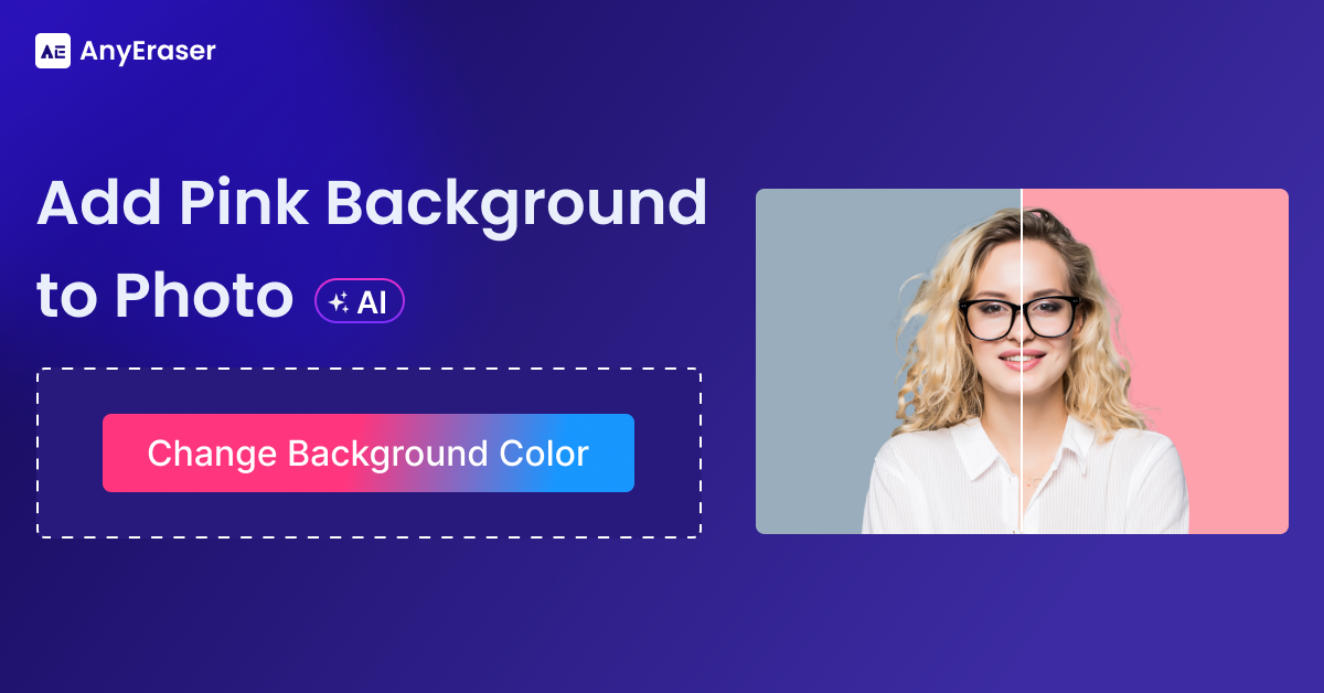 Add pink background to photo online background changer
